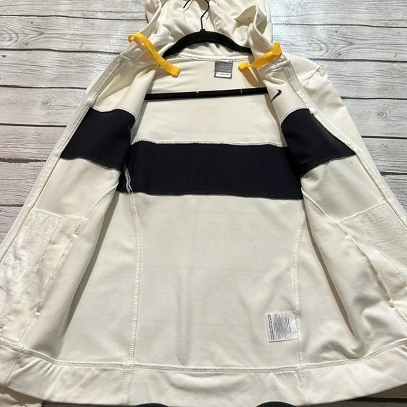 🌻 NIKE Cream/Black “Live Strong” zip up Hoodie sz. S - Picture 5 of 10